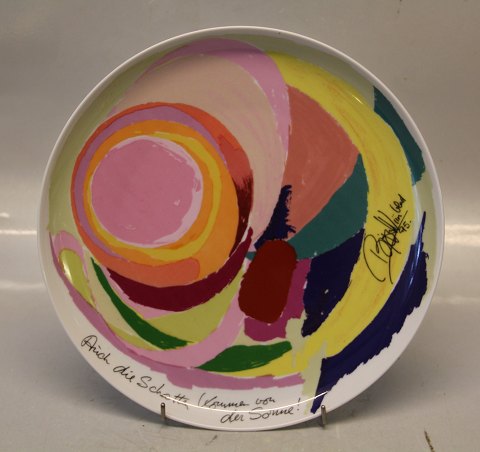Bjorn Wiinblad Artist Plate from Rosenthal 26 cmEven the shaddows come from the sun!