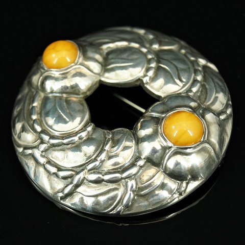 Georg Jensen; Jubilæumsbroche (1904 - 1994) af sterlingsølv med #42