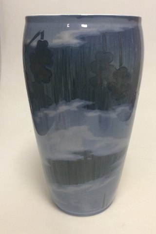 Royal Copenhagen Unique vase by Johanne Louise Oppermann from April 1893 Life in the mist