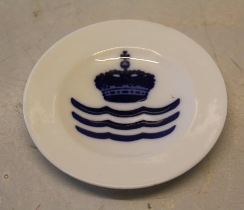 # Royal Copenhagen Collector Plate The Logo a Crown and three wavy lines 9.5 cm ca 1923-1935