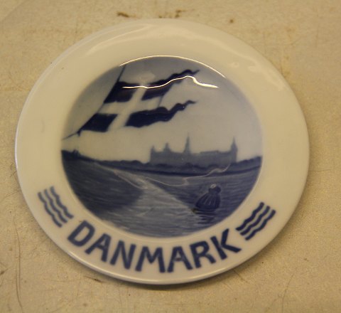 RCM 390 # Kongelig mindeplatte fra før 1923 Dansk Splitfag ud for Kronborg 9.3 cm Danmark