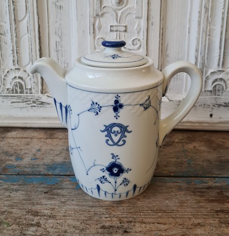 B&G Blåmalet Hotelporcelæn kaffekande med logo No. 1051