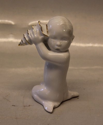 B&G 2264 Sea boy with shell 11 cm, gold, Sadolin/Jespersen B&G Porcelain