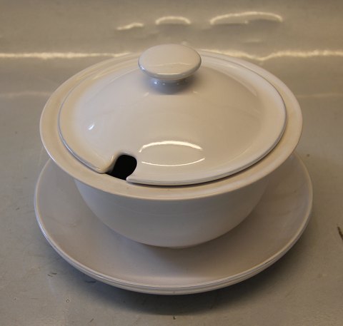 Camelia Blue Line 311 Gravy boat 4 dl / 1 pint with lid 19 x 13 cm  B&G Art Pottery tableware B&G  Form 38