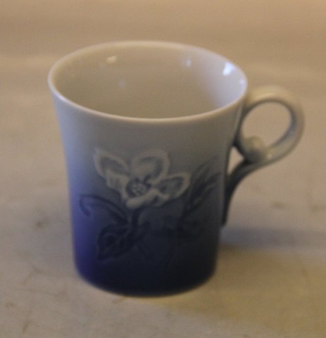493 Mokkakop 6.8 x 6.5 cm + hank evt med underkop 102 B&G porcelæn Blå Julerose