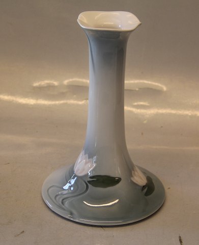 B&G 6438 Candlestick with water lilys 17.5 cm Bing & Groendahl 