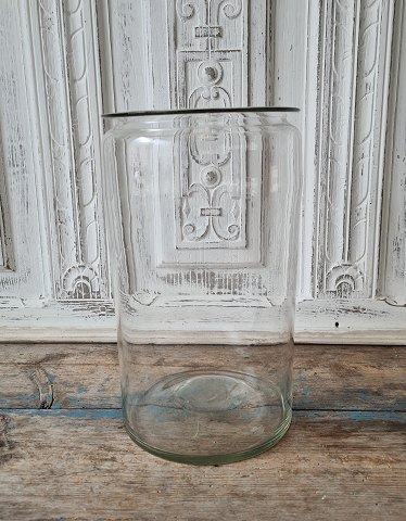 Stort gammelt svensk mundblæst sylteglasHøjde 29 cm.