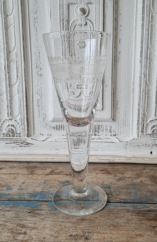 Pokal glas fra Kastrup glasværk ca. 1910