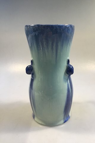 Royal Copenhagen Krystal Glasur vase af Valdemar Engelhardt med 3 Snegle No. B314