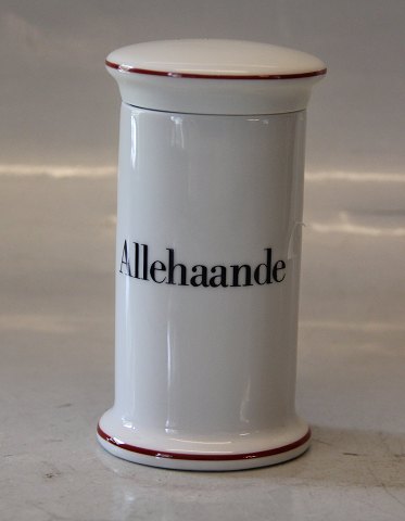 B&G - 497 Allehaande (All Spice) 11.5 cm Red line Bing & Groendahl White Dinnerware, Magnussen