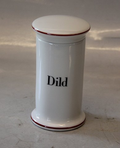 B&G -497 Dill 11.5 cm (Dild) Red line Bing & Groendahl White Dinnerware, Magnussen