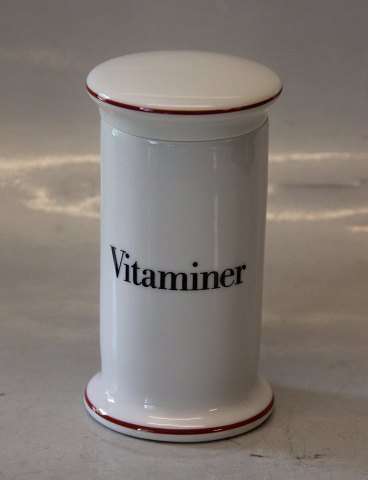 B&G - 497 Vitaminer 11,5 cm Rød Linje  Bing & Grøndahl