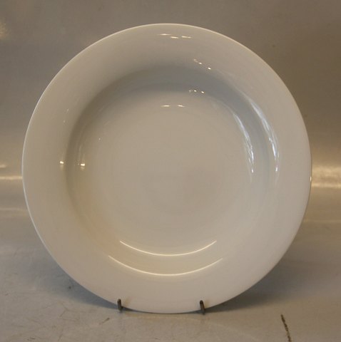 604 Dyb tallerken 23 cn,  Hvid Royal Copenhagen Alev Siesbye