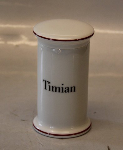 B&G -497 Timian (Thyme) 11.5 cm Red line Bing & Groendahl White Dinnerware, Magnussen