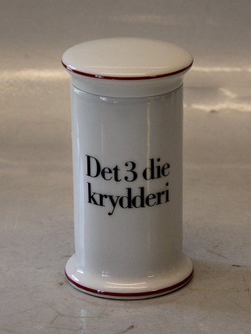 B&G - 497 Det 3die Krydderi (The third spice) 11.5 cm Red line Bing & Groendahl White Dinnerware, Magnussen