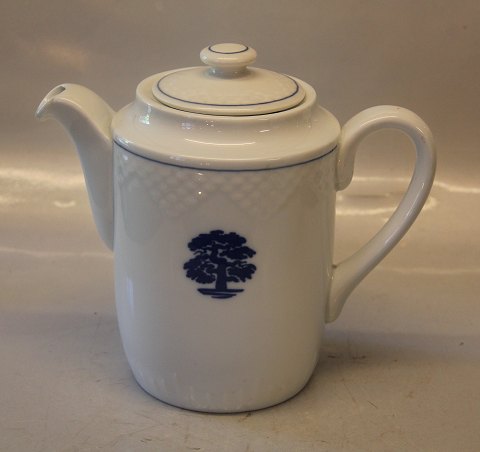 1052 Coffee pot 20 cm with lid (825)B&G "The OAK" - Blue Oaktree on seashell tableware Hotel