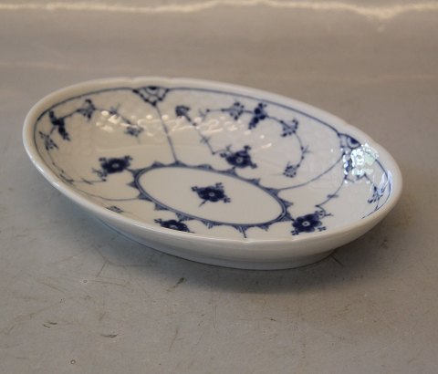 1019 Oval skål 18.8 x 12.5 cm, Hotel Bing & Grøndahl  Blåmålet  Hotelporcelæn