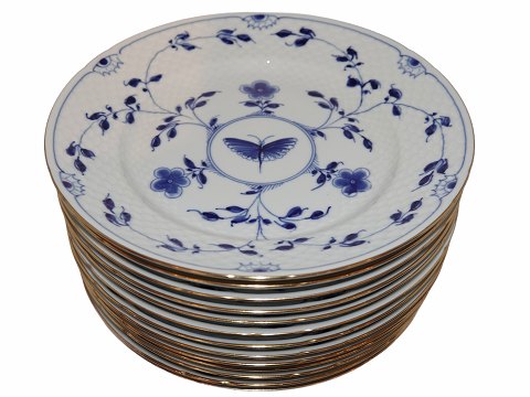Sommerfugl Kipling med guldkantFrokosttallerken 21,5 cm.