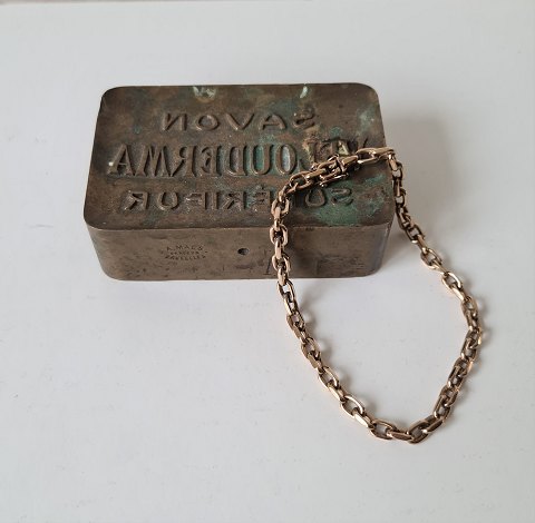 Vintage Hermann Siersbøl anchor bracelet in 8 kt gold
