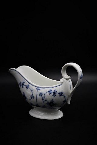 Royal Copenhagen Blue Fluted Plain sauce jug with handle.RC#1/406. 2.sort.H:13,5cm. L:21cm.