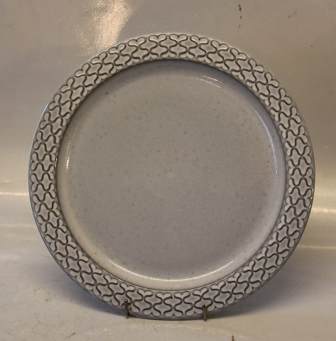 624 Stor Tallerken 26 cm Dækketallerken Grå Cordial Quistgaard for B&G / Nissen Kronjyden Stoneware