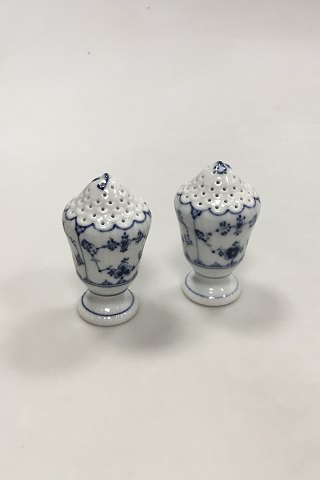 Royal Copenhagen Musselmalet Riflet Salt -og pebersæt No. 467/480