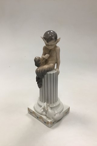 Royal Copenhagen Figur Faun med Kanin No. 456
