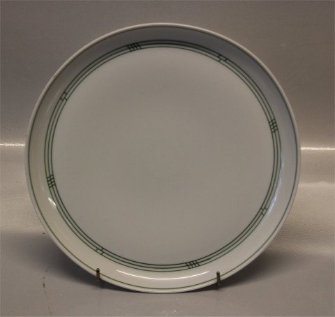 325 Dinner plate 24 cm (025) Olympia Green pattern of lines B&G 