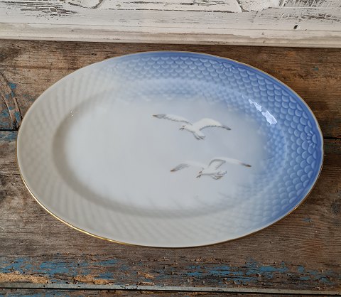 B&G Mågestel med guldkant fad No. 316 - 16, 34 cm.