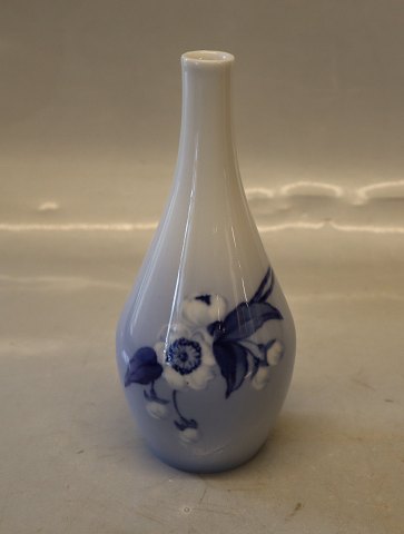 B&G Art Nouveau Vase med blå blomst ca 16 cm Signeret MS Marie Smith  Bing & Grøndahl