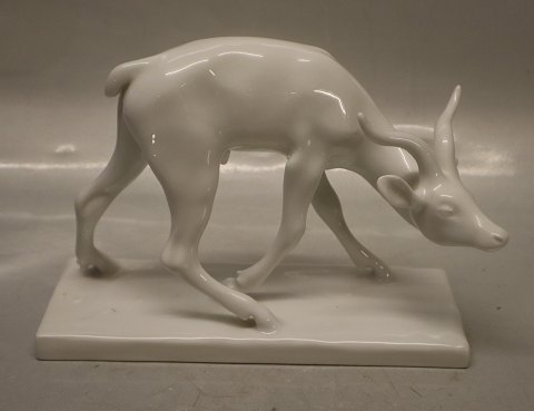 B&G 2007 Deer - buck 16 x 22 cm Signed J. R. Gauguin Blanc de Chine B&G Porcelain