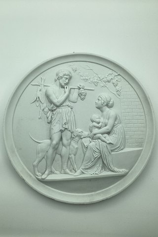 Bing and Grøndahl biscuit plate - Manhood and Autumn No. 118
