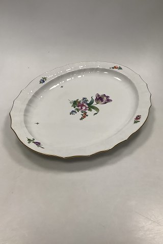 Royal Copenhagen Saksisk Blomst Let, stort Serveringsfad No. 1559