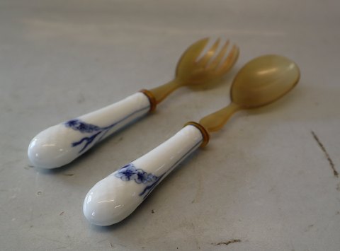 Salatsæt med porcelænsskaft B&G Blå Empire porcelæn