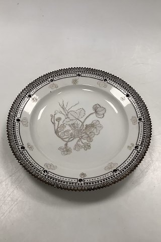 Royal Copenhagen Privat malet Flora Danica Frokosttallerken der ikke er lavet færdig