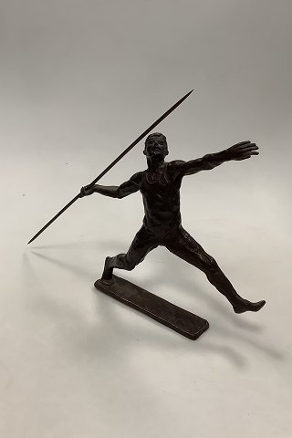 Sterett-Gittings Kelsey (f. 1941) Figur af Spydkaster lavet for Royal Copenhagen mangler base