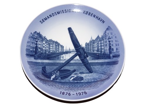 Royal Copenhagen Mindeplatte fra 1976Sømandsmissionen - Nyhavn