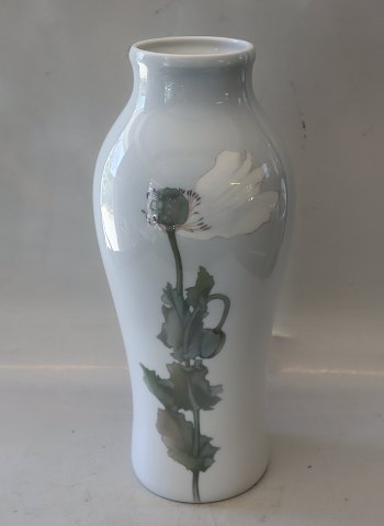 Kongelig Dansk 100-244 Kgl. Art Nouveau Vase 32 cm hvide valmuer 59 præ 1923