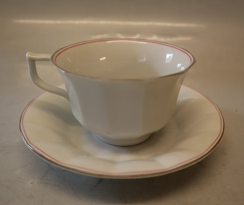 Palace 8500-1536 Kop og underkop (081-082)  (Palads) Kongelig Dansk Kantet Porcelæn