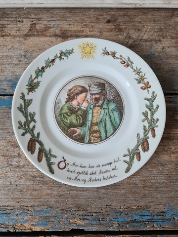 Royal Copenhagen Peters Jul kagetallerken motiv 2 - 19 cm.