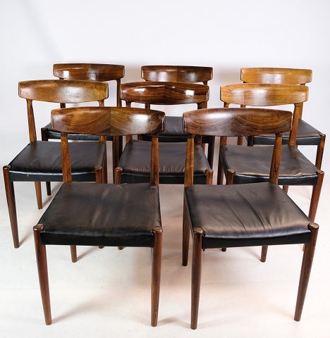 Sæt af 8 spisestuestole, model 343, Knud Færch, Slagelse møbelfabrik, 1960