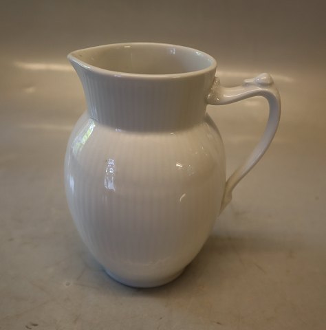 440-1 Jug, 12 cm,  Creamer 38 cl   White Fluted Danish Porcelain