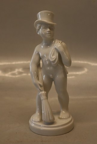 Dahl Jensen figurine 1192 Chimney Sweeper 15 cm (DJ), Blanc de Chine