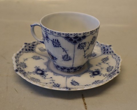 Blue Fluted Full Lace1037-1 Cup 5.5 x 6.5 cm and saucer 12.2 cm