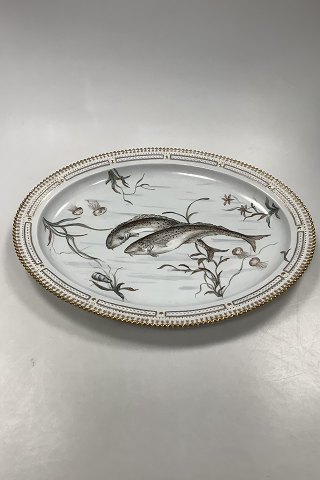 Royal Copenhagen Private Painted Flora Danica Large Oval Serving Platter No 3520 / 374