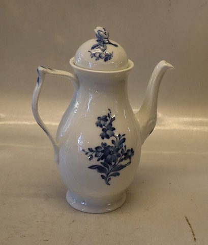 10-12494 Mokkakande 22.5 cm Kongelig Dansk Porcelæn Blå Blomst Juliane Marie