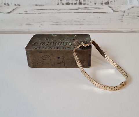 Vintage murstens armlænke i 14 kt guld - 5 rækker