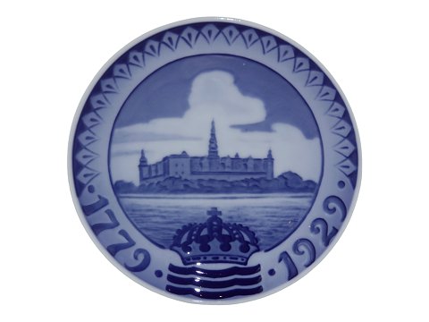 Lille Royal Copenhagen Mindeplatte fra 1929Kronborg 1779-1929