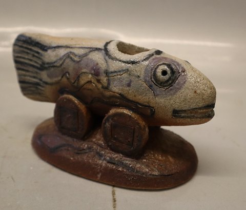 RC Figural candlestick ca 9 x 18 cm Sten Lykke Madsen Royal Copenhagen  Art Pottery