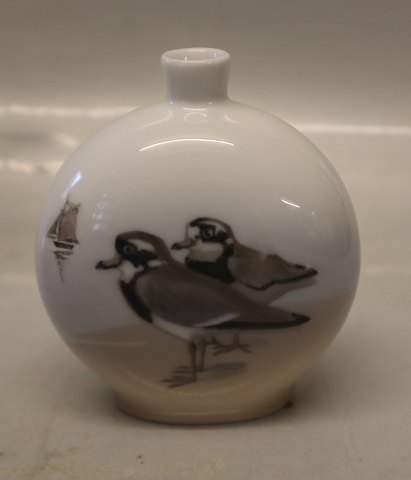 Kongelig Dansk 1090-209 A Kgl. Vase med vadefugle 10.5 x 9 cm præ 1923 Malernr. 96